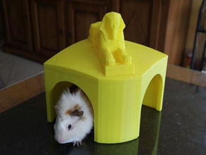 guinea pig house pets 3d print model - Mito3D
