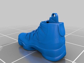 air jordan xi keychains art basketball sneaker 3d print model - Mito3D
