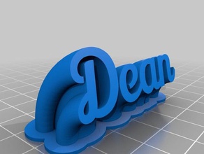 dean office personalizado 3d print model - Mito3D