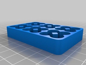 aaa batery tray 6x4 pcs organization customized 3d print model - Mito3D