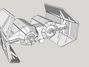 tie-bomber-laser-cut Fahrzeuge lasercut 3d print model - Mito3D