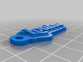 louise keychain keychains customized 3d print model - Mito3D