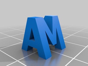 il mio personalizzati di due lettere scultura sculture 3d print model - Mito3D