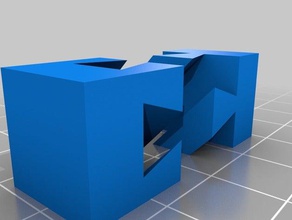 impossible dovetail puzzles customized 3d print model - Mito3D