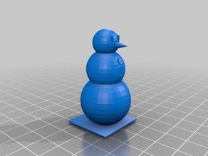 snowman 3d printing 3d print model - Mito3D