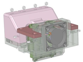 makerbotcreatebot mk8-mk9-mk10 e3d-v6-dual-bowden-extruder Drucker Extruder 3d print model - Mito3D