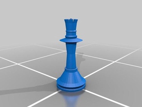 reina el ajedrez pieza de la 3d print model - Mito3D
