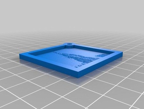 burj dubai 2 Anahtarlık lithopane özelleştirilmiş 3d print model - Mito3D