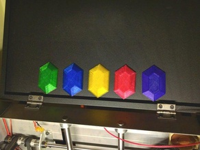 rupee mıknatıs efsane zelda dekor link nintendo video oyunu oyunları 3d print model - Mito3D