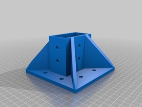 il mio personalizzato parametrico di fissaggio alla gamba del tavolo -openscad fai da te 3d print model - Mito3D
