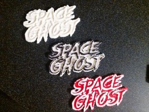 space ghost-logo 3d drucken 3d print model - Mito3D