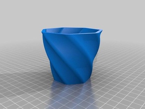 openscad çiçek vazo 3d baskı 3d print model - Mito3D