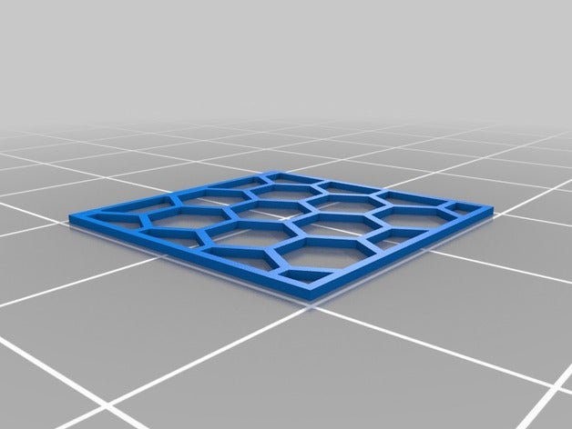 my customized hex grid pattern other 3D print model - Mito3D
