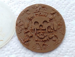 piratas del caribe chocolate de alimentos beber molde 3d print model - Mito3D
