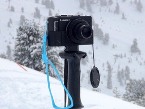 ski pole camera tripod adapter 3d print model - Mito3D