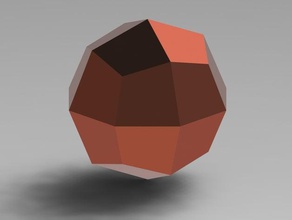 de forme pentagonale icositetrahedron les mathématiques l'art 3d print model - Mito3D