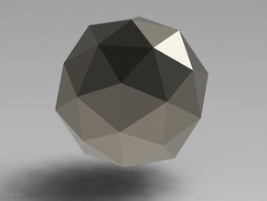 pentakis dodecahedron math art 3d print model - Mito3D