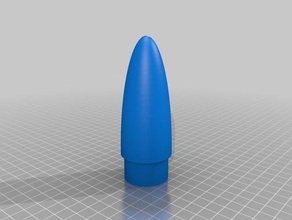 my customized rocketry nose physics astronomy 3d print model - Mito3D