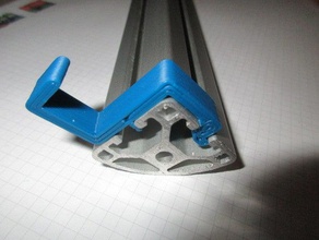support en aluminium de profil pièces 3d print model - Mito3D