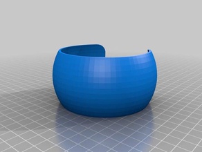 la mia su misura personalizzabili ampio braccialetto del polsino bracciali 3d print model - Mito3D