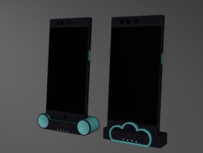 2 duruyor robin nextbit mobil telefon dock tutucu 3d print model - Mito3D