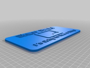 stand back sign signs logos customized 3d print model - Mito3D