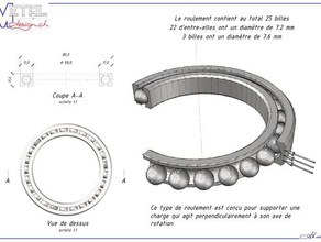 roulement billes A impressão 3d 3d print model - Mito3D