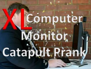 xl computer monitor catapult prank tools 3d print model - Mito3D