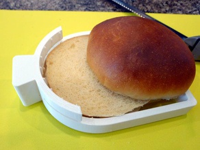 pão de corte manual a cozinha jantar hamburger ferramenta segmentação dados 3d print model - Mito3D