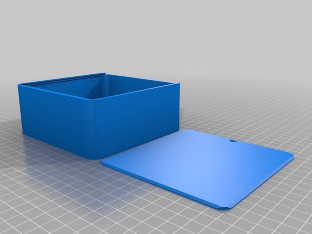 meine angepasste Runde box Deckel 120x120 Container 3D print model - Mito3D