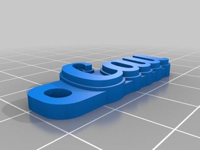 cau Schlüsselanhänger angepasst 3d print model - Mito3D