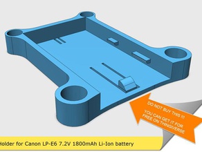 lp-e6 Batterie Platte Elektronik 3d print model - Mito3D