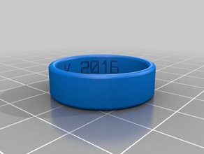 135 kolton los anillos personalizado 3d print model - Mito3D