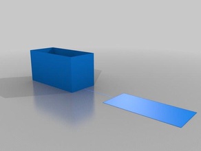 dominos caserectangular les conteneurs personnalisé 3d print model - Mito3D