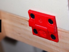 perfect hinge fully printed no hardware 40mm hobby diy wood woodworking 3d print model - Mito3D