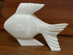 balık yüzme heykeller 3d print model - Mito3D