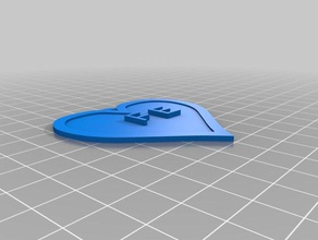 cuore personalizzato brinquedos jogos personalizado 3d print model - Mito3D