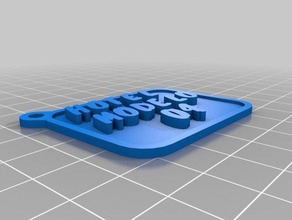 modelo de porte-clés personnalisé 3d print model - Mito3D