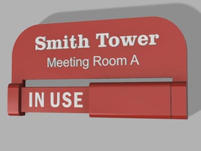 meeting room vacancy sign office 3d print model - Mito3D