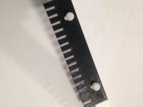 16-tooth comb pcr gels parts 3d print model - Mito3D