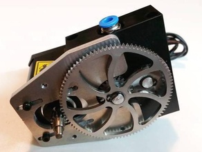 dual drive gear ninjaflex extruder-Loch-Bohrschablone 3d Drucker Extruder 3d print model - Mito3D