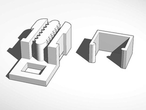 mostly printed cnc corner block belt clip v2 3d printer parts 3d print model - Mito3D