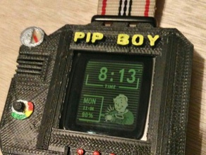pebble Zeit pip-boy-case Requisiten cosplay fallout pipboy retrofuture 3d print model - Mito3D
