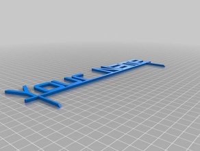 your name signs logos customized 3d print model - Mito3D