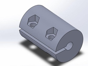 eixo acoplador 3d a impressora partes 3d print model - Mito3D