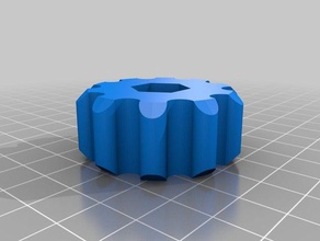 my customized finger tightening ring hex nuts tools 3d print model - Mito3D