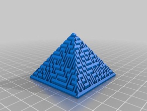 mi personalizados al azar laberinto de la pirámide generador fácil estilo los juguetes juegos 3d print model - Mito3D