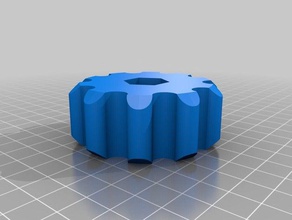 meine angepasste finger-festziehen ring hex-Nüsse tools 3d print model - Mito3D