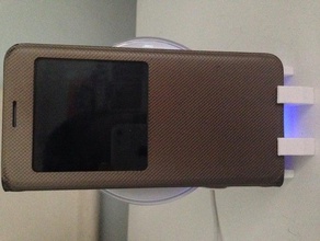 samsung galaxy s6 edge+ cargador inalámbrico de pie móvil teléfono 3d print model - Mito3D