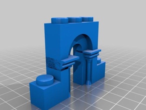 ventana campanario de catedral zamora 2&ordfaltura la construcción los juguetes exin castillos 3d print model - Mito3D